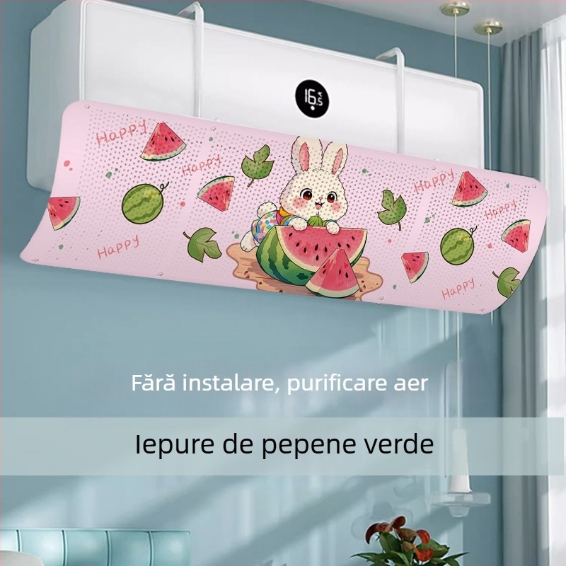 Paravan pentru aer condiționat - anti curent, reglabil, montat pe perete, universal, reutilizabil
