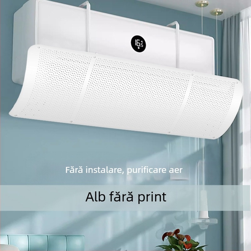 Paravan pentru aer condiționat - anti curent, reglabil, montat pe perete, universal, reutilizabil