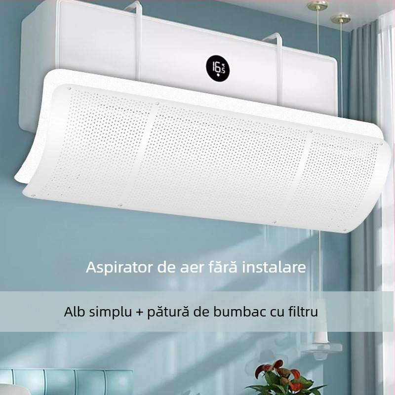 Paravan pentru aer condiționat - anti curent, reglabil, montat pe perete, universal, reutilizabil