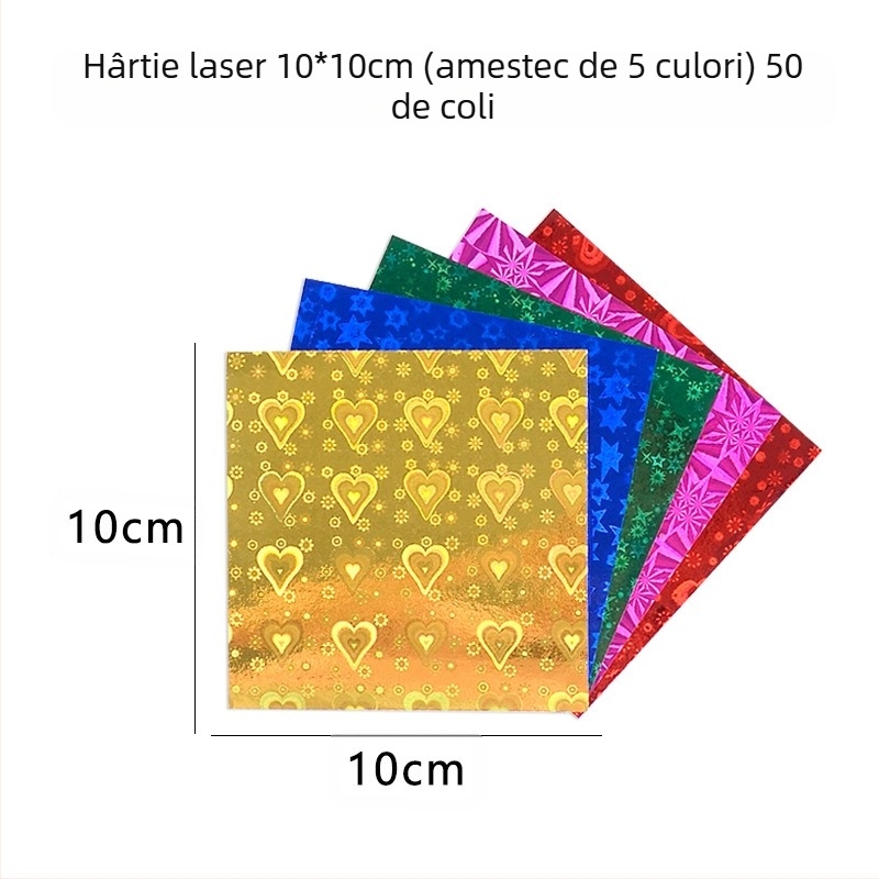 Hârtie origami pentru creații — hârtie lucioasă, marcă Bile, stil lux ușor, categorie: alte lucrări din hârtie, material: hârtie