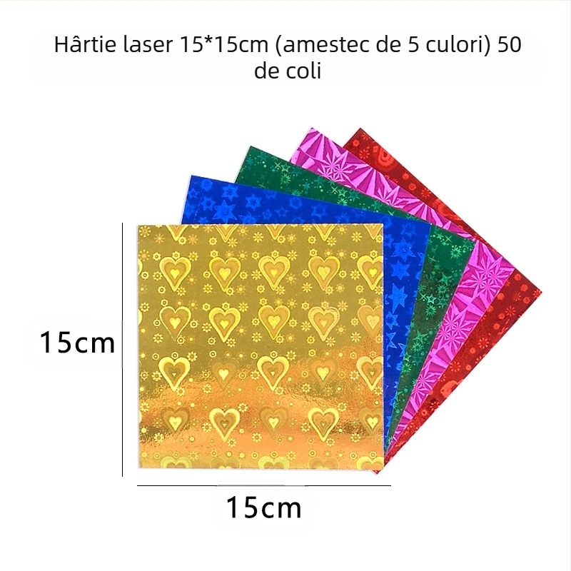 Hârtie origami pentru creații — hârtie lucioasă, marcă Bile, stil lux ușor, categorie: alte lucrări din hârtie, material: hârtie