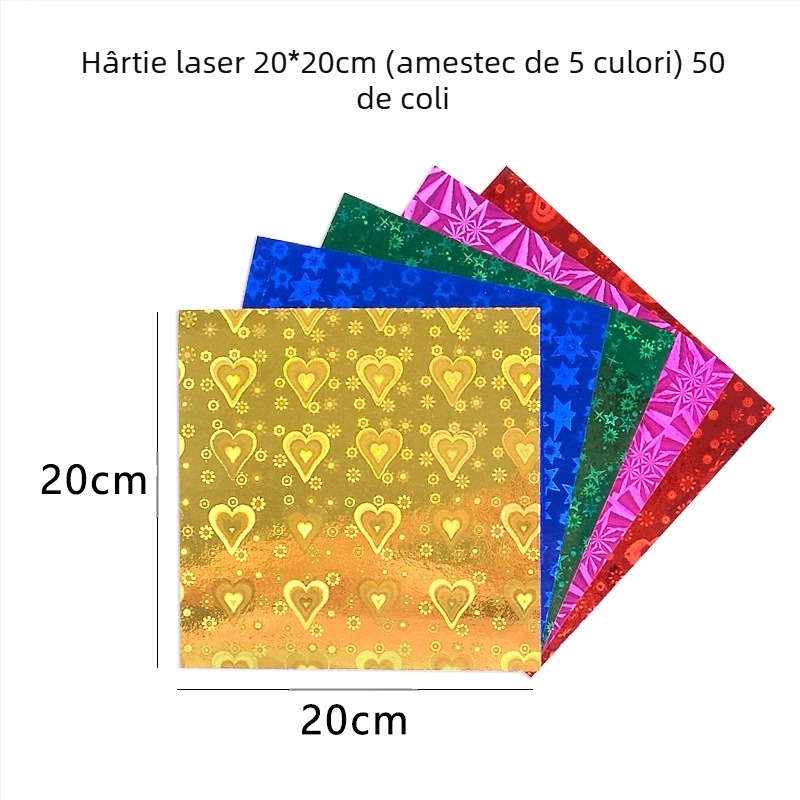 Hârtie origami pentru creații — hârtie lucioasă, marcă Bile, stil lux ușor, categorie: alte lucrări din hârtie, material: hârtie