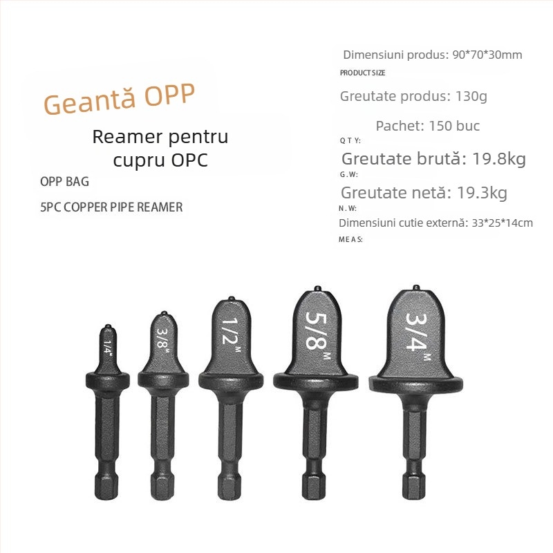 Expander pentru țevi din cupru, set de instrumente cinci în unu pentru reparații ale aerului condiționat, Yimaji