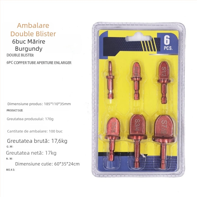 Expander pentru țevi din cupru, set de instrumente cinci în unu pentru reparații ale aerului condiționat, Yimaji