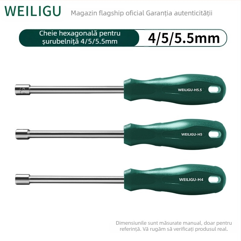 Cheie cu soclu hexagonal, oțel cu conținut mare de carbon, finisaj oglindă