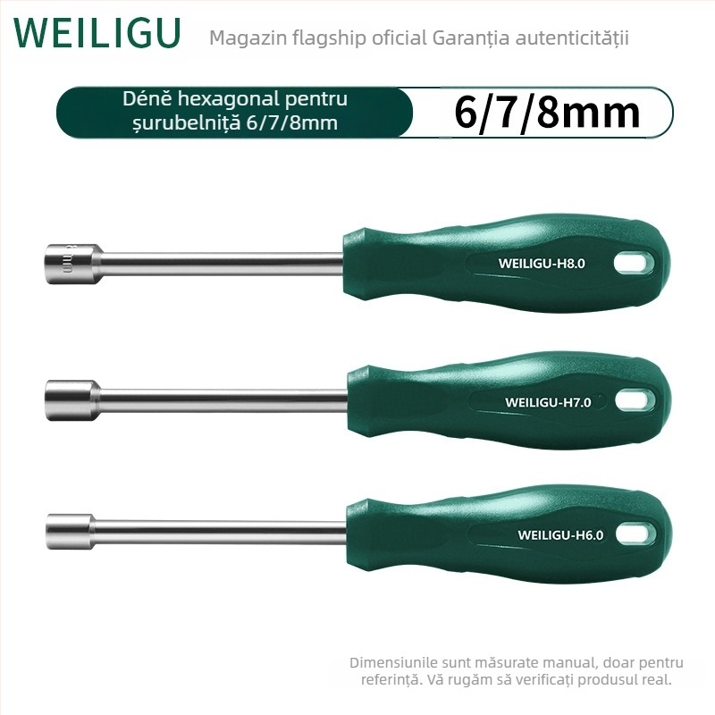 Cheie cu soclu hexagonal, oțel cu conținut mare de carbon, finisaj oglindă