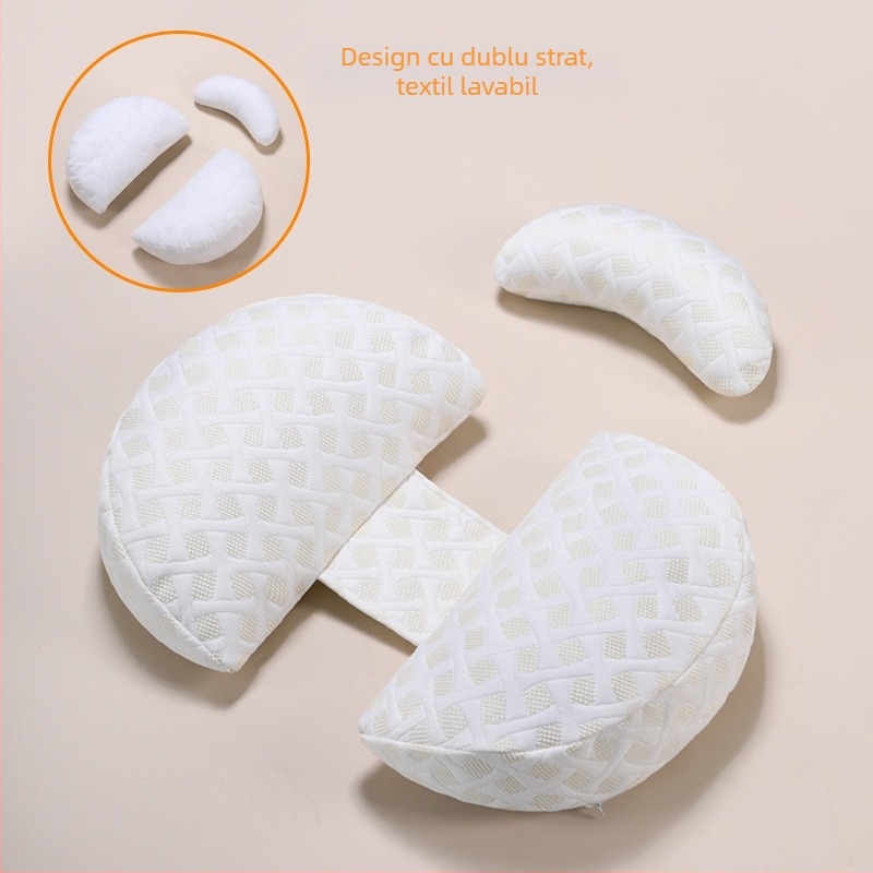 Perne de maternitate în formă de U, cu husă din fibre de bambus, greutate 1,1–1,5 kg, umplutură cod 19022027760