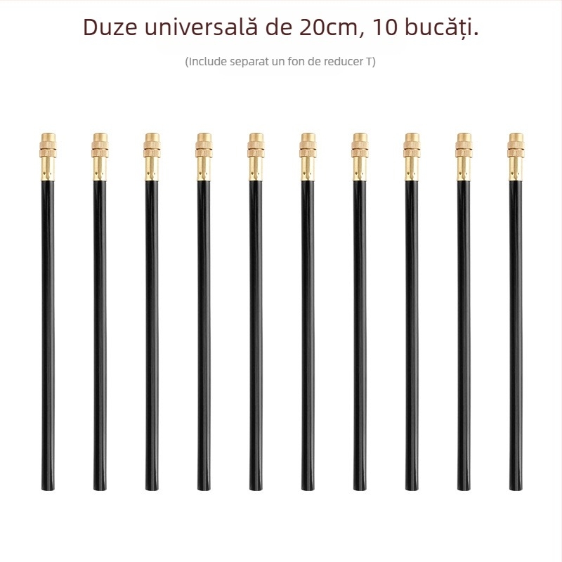 Duză de irigare Micro-spray cu unghi reglabil, duză universală 360°, instalare rapidă prin plug-in, pulverizator automat pentru grădină