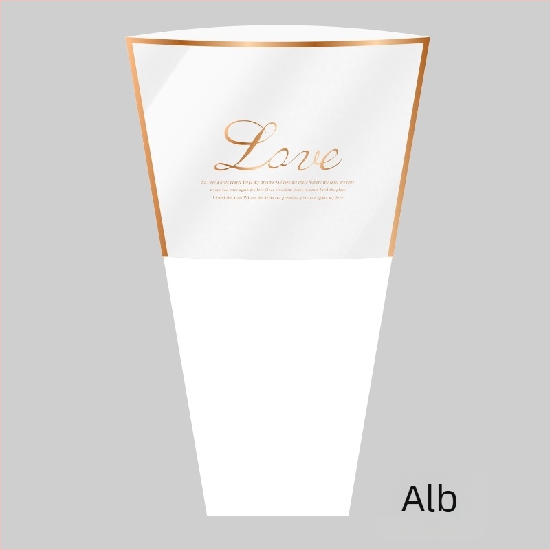 Geantă de ambalare pentru buchete din hârtie kraft și plastic; ambalaj exterior; fabricare manuală; origine Zhejiang, China