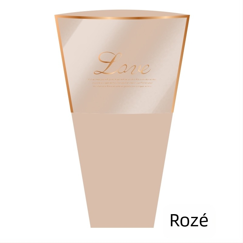 Geantă de ambalare pentru buchete din hârtie kraft și plastic; ambalaj exterior; fabricare manuală; origine Zhejiang, China