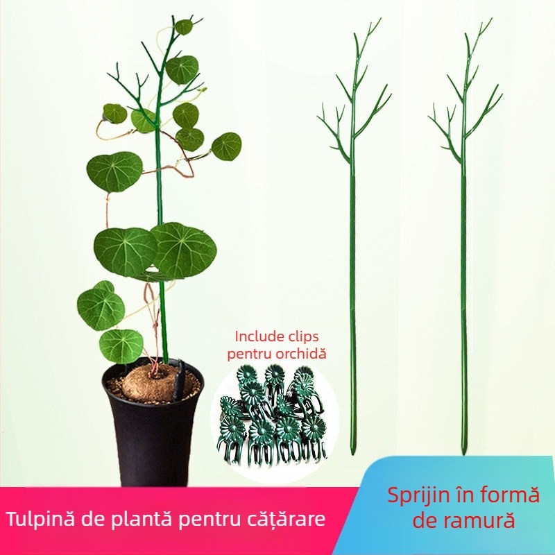 Bară de susținere pentru plante – plastic, pentru balcon și grădinărit acasă, suport anti-cădere pentru plante