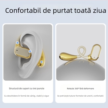 Căști Bluetooth cu traducere AI pentru ureche Q11 Q22 Q15Pro, Bluetooth 5.3, rază 10 m, autonomie 4–8 h, afișaj digital