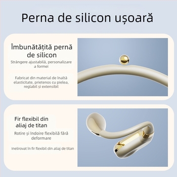 Căști Bluetooth cu traducere AI pentru ureche Q11 Q22 Q15Pro, Bluetooth 5.3, rază 10 m, autonomie 4–8 h, afișaj digital