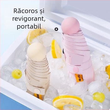 Ruoshiyu umbrelă de soare pliabilă – 8 brațe din oțel, țesătură poliester 210T, UPF 50+, mâner din aliaj, greutate 340 g