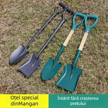 Lopată de săpat pentru grădină în aer liber, din oțel mangan, Autonomy, unealtă agricolă