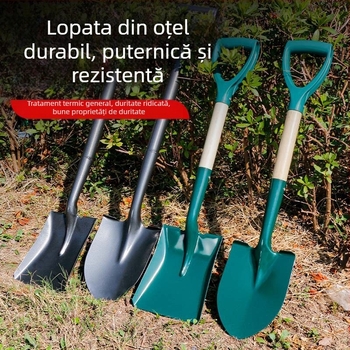 Lopată de săpat pentru grădină în aer liber, din oțel mangan, Autonomy, unealtă agricolă