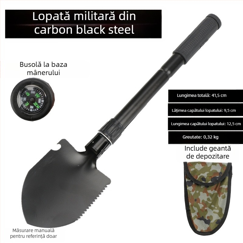 Lopată de săpat pentru grădină în aer liber, din oțel mangan, Autonomy, unealtă agricolă
