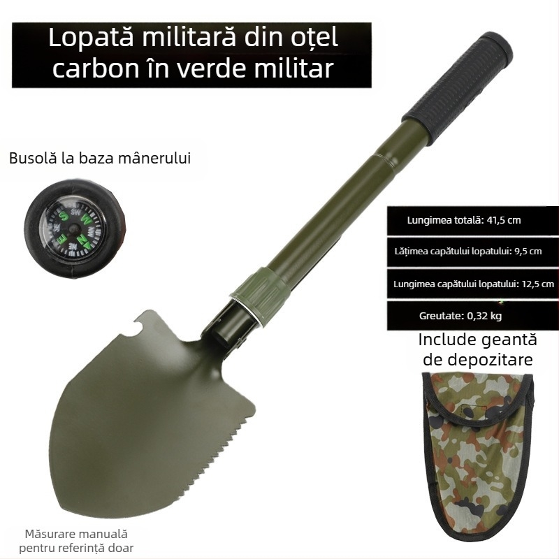 Lopată de săpat pentru grădină în aer liber, din oțel mangan, Autonomy, unealtă agricolă