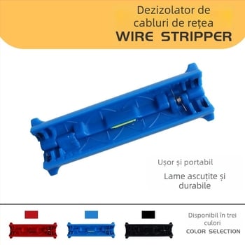 Unealtă multifuncțională de dezizolare și tăiere a cablurilor pentru cabluri coaxiale, de rețea, video și telefonice