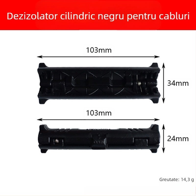 Unealtă multifuncțională de dezizolare și tăiere a cablurilor pentru cabluri coaxiale, de rețea, video și telefonice