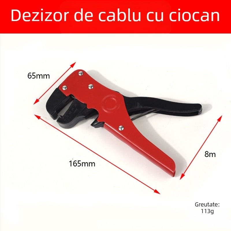 Unealtă multifuncțională de dezizolare și tăiere a cablurilor pentru cabluri coaxiale, de rețea, video și telefonice