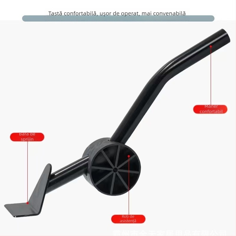 Cărucior mobil din oțel inoxidabil pentru living, bucătărie și baie — cu sarcină mare, fără montaj