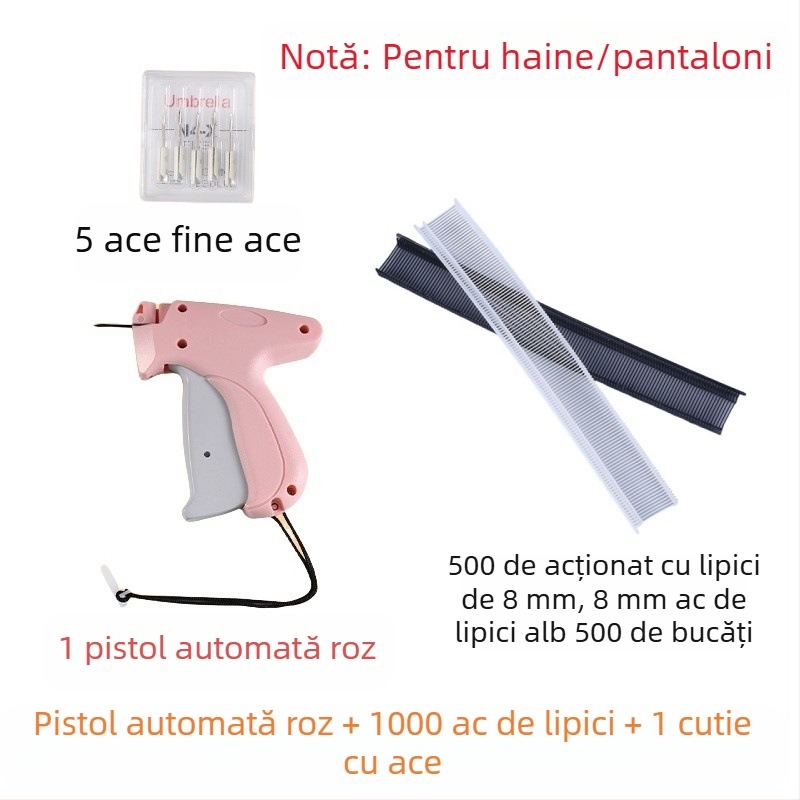 Instrument de injecție etichetă cu ac fin pentru haine și prosoape, plastic, design minimalist modern, fără personalizare, fără logo