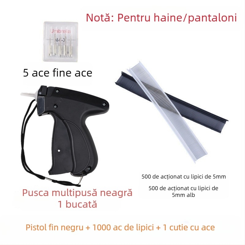 Instrument de injecție etichetă cu ac fin pentru haine și prosoape, plastic, design minimalist modern, fără personalizare, fără logo