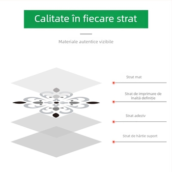 Decaluri autocolante pentru podea cu model Baroc, grosime 0,8 mm, antiderapante, potrivite pentru sufragerie, dormitor, hol și spații sportive
