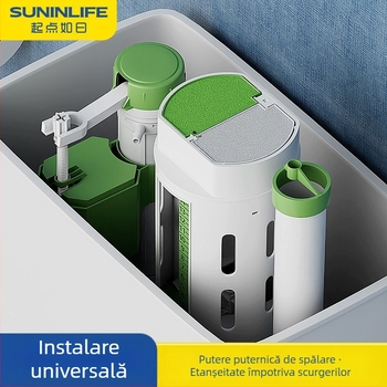 Set supape pentru toaletă: supapă de alimentare, supapă de evacuare, potrivire universală, plutitor rezervor