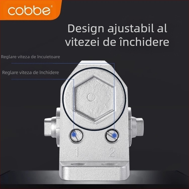 Închizător de uși automat cu amortizor hidraulic | Aluminiu turnat | Model CL-BMQ01 | Brand Cobbe/Cabe | Design modern minimalist | Uz casnic