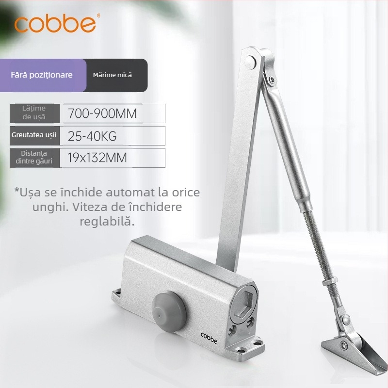 Închizător de uși automat cu amortizor hidraulic | Aluminiu turnat | Model CL-BMQ01 | Brand Cobbe/Cabe | Design modern minimalist | Uz casnic