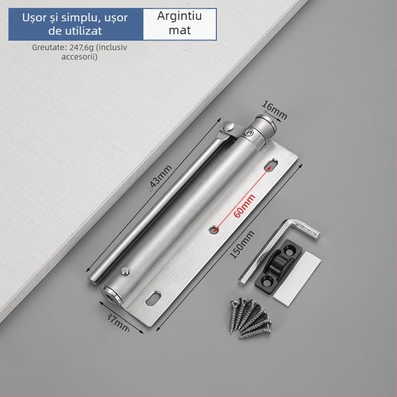 Închizător de ușă simplu din oțel inoxidabil — design modern minimalist, personalizabil, brand Wuxin haopin