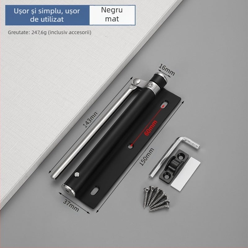 Închizător de ușă simplu din oțel inoxidabil — design modern minimalist, personalizabil, brand Wuxin haopin