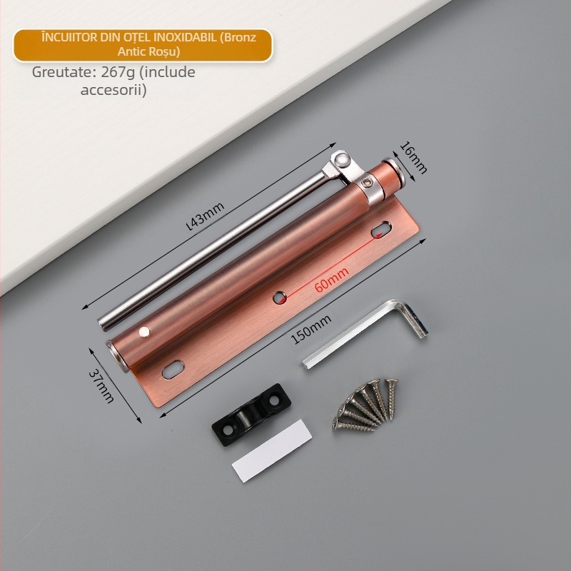 Închizător de ușă simplu din oțel inoxidabil — design modern minimalist, personalizabil, brand Wuxin haopin