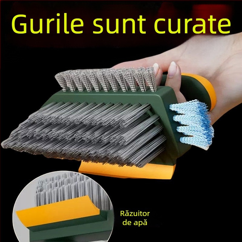 Perie multifuncțională pentru fugile și podeaua, pentru baie și bucătărie, din fibră