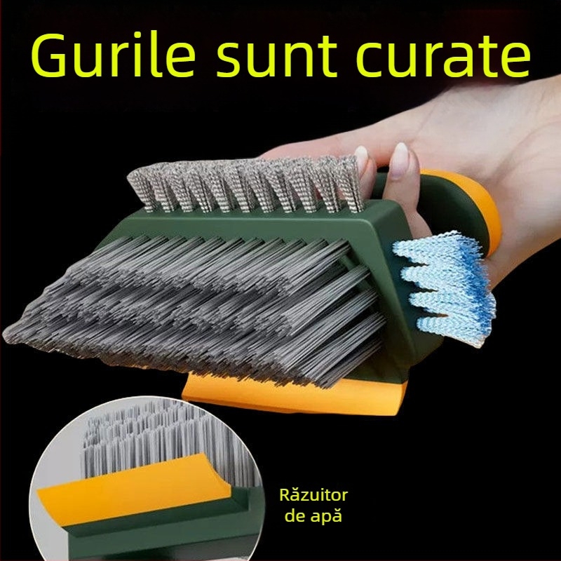 Perie multifuncțională pentru fugile și podeaua, pentru baie și bucătărie, din fibră