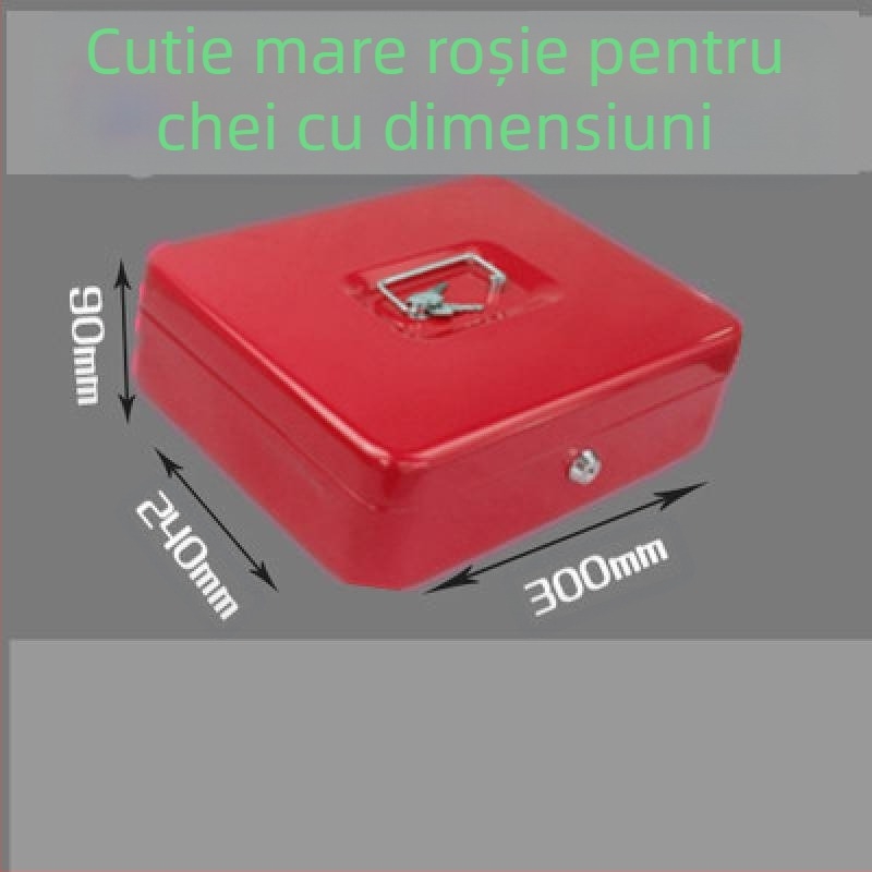 Cutie de depozitare închisă cu încuietoare dublă, din oțel laminat la rece, portabilă