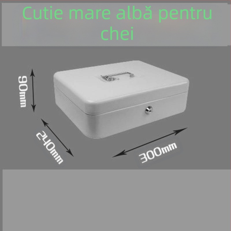 Cutie de depozitare închisă cu încuietoare dublă, din oțel laminat la rece, portabilă