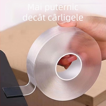 Bandă nano dublu-adezivă — Brand JIUMO; Material: acrilic; Montare: lipire; Lansare pe piață: 2023; Categorie produs: cârlig cu ventuză