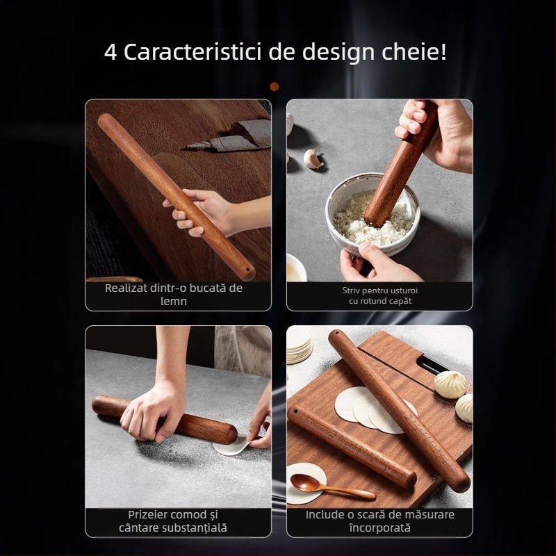 Sucitor din lemn de santal — Brand: Double Gun; Material: Lemn de santal; Stil: Simplitate modernă; Set: 3 piese