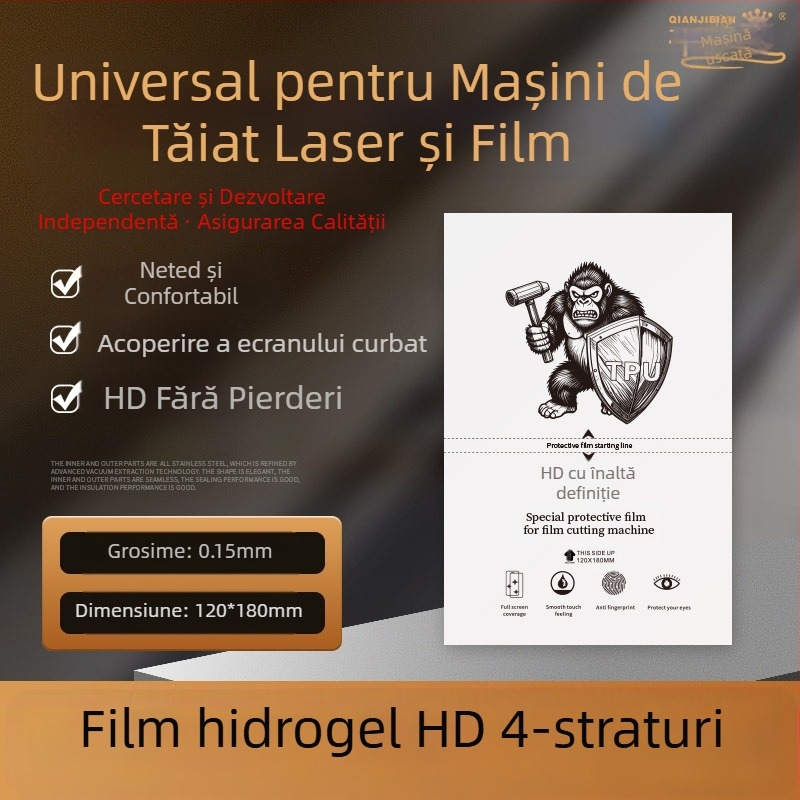 Protecție ecran telefon PET, folie frontală, claritate HD