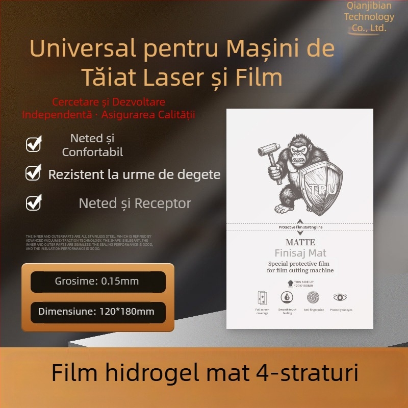 Protecție ecran telefon PET, folie frontală, claritate HD