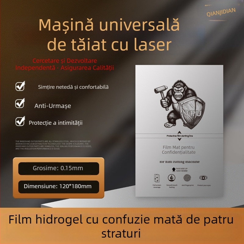 Protecție ecran telefon PET, folie frontală, claritate HD