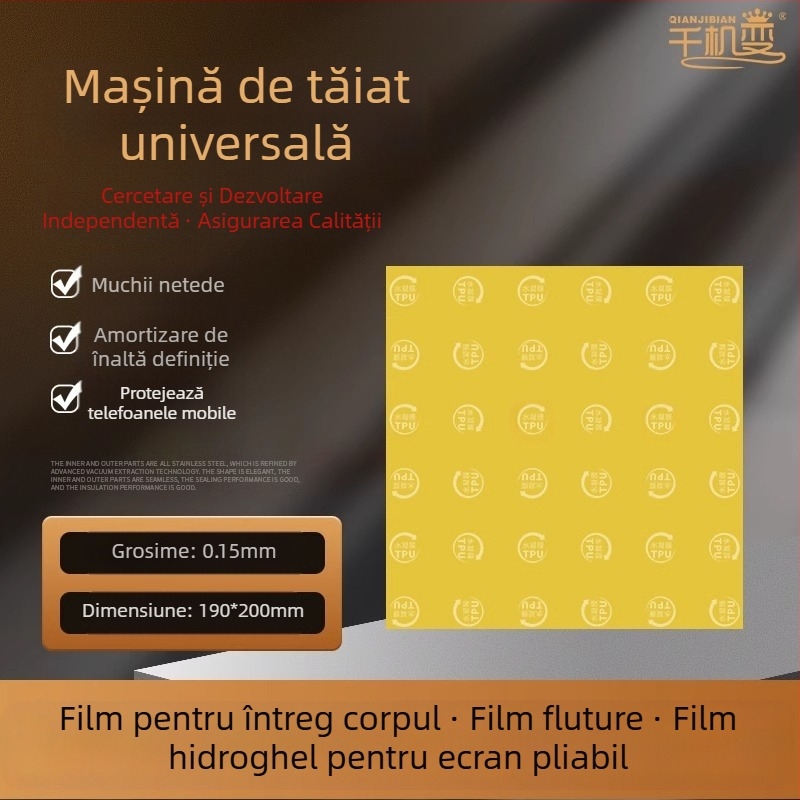 Protecție ecran telefon PET, folie frontală, claritate HD