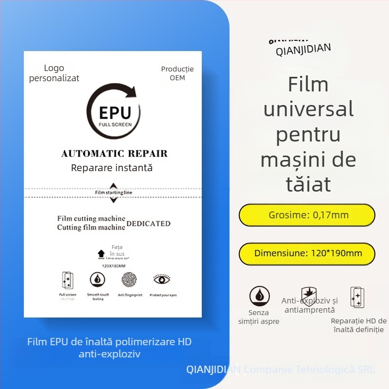 Protecție ecran telefon PET, folie frontală, claritate HD