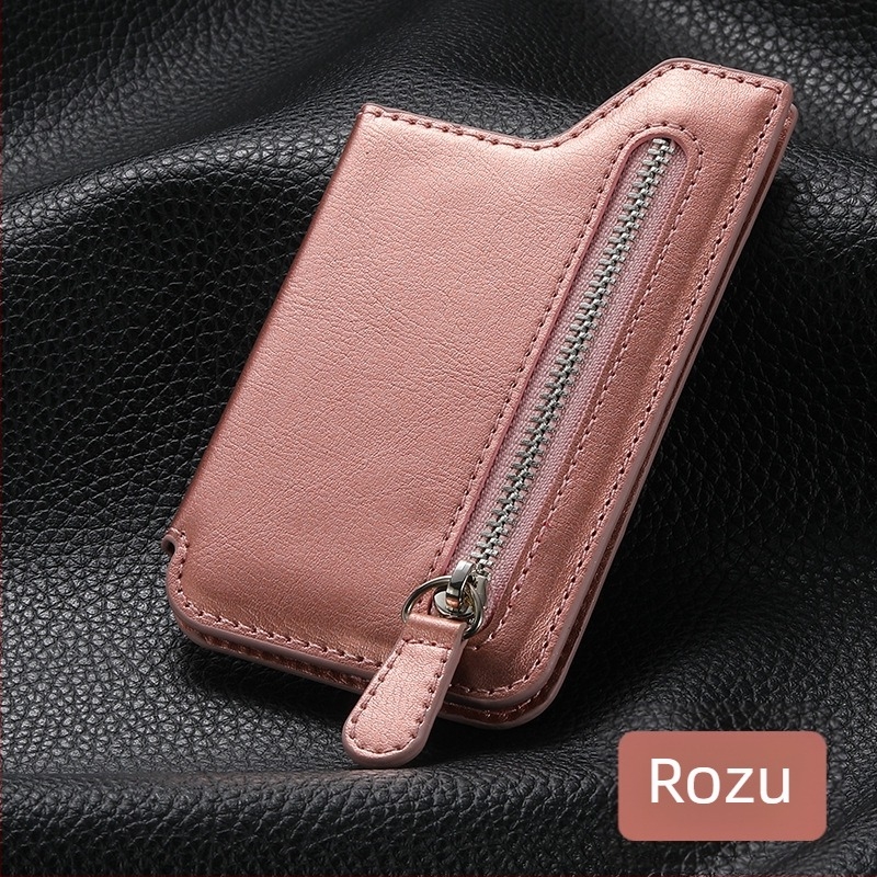 Portcarduri multifunctional din PU, cu suport magnetic pentru mașină, buzunar pentru monede și compartimente extinse pentru carduri