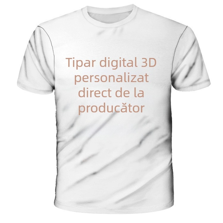Tricou dama cu decolteu în V, imprimeu cu flori rupte, mâneci scurte, 95% poliester, primăvara 2025