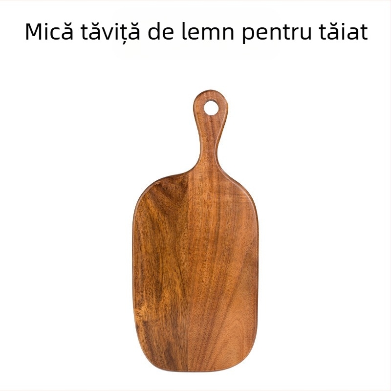 Placă de tăiat cu mâner din lemn — stil antic, vintage, pentru uz casnic, lansare 2025