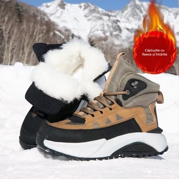 Adidași sport pentru bărbați din microfibră, vârf rotund, gleznă joasă, talpă din cauciuc, închidere cu șireturi